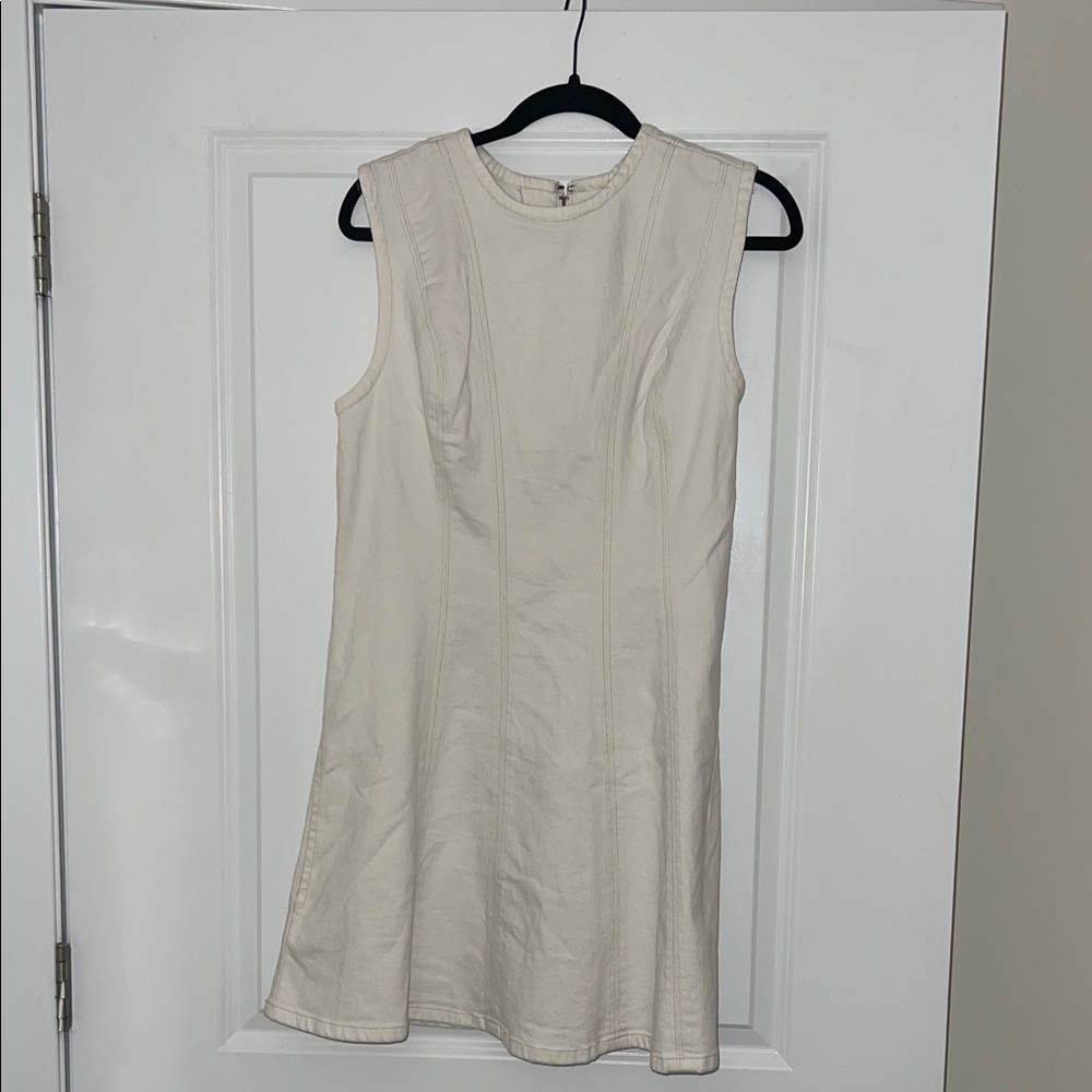 Abercrombie & Fitch white denim dress